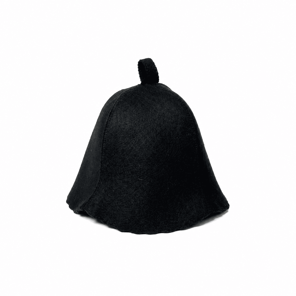 Black Wool Felt Sauna Hat